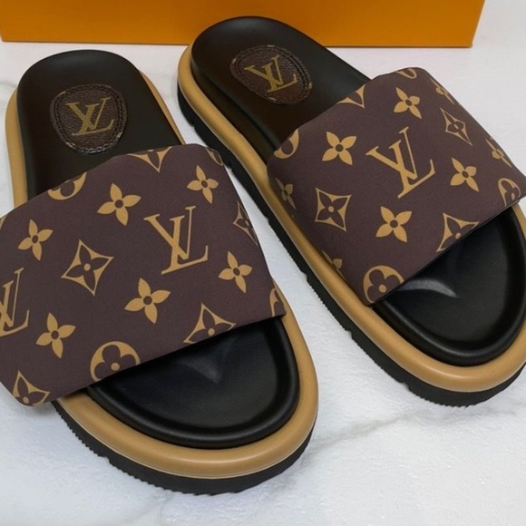 Louis Vuitton Puff Slides - Picture 1 of 1